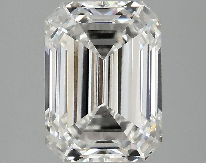 3.08 Carat Emerald Shaped Excellent Cut VVS2 IGI Certified Lab Grown Diamond