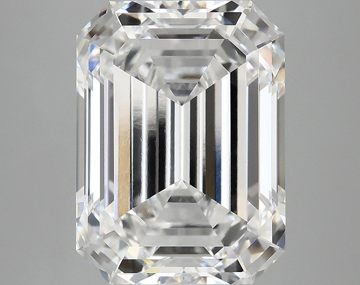 7.13 Carat Emerald Shaped Excellent Cut VVS2 IGI Certified Lab Grown Diamond