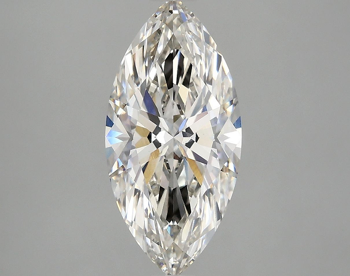 2.56 Carat Marquise Shaped Excellent Cut VVS2 IGI Certified Lab Grown Diamond