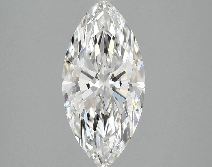 2.03 Carat Marquise Shaped Excellent Cut VVS2 IGI Certified Lab Grown Diamond