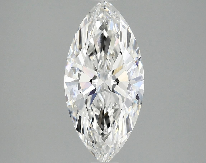 2.04 Carat Marquise Shaped Excellent Cut VVS2 IGI Certified Lab Grown Diamond