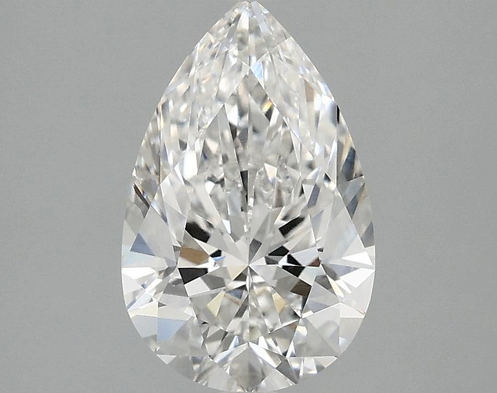 1.98 Carat Pear Shaped Ideal Cut VVS2 IGI Certified Lab Grown Diamond