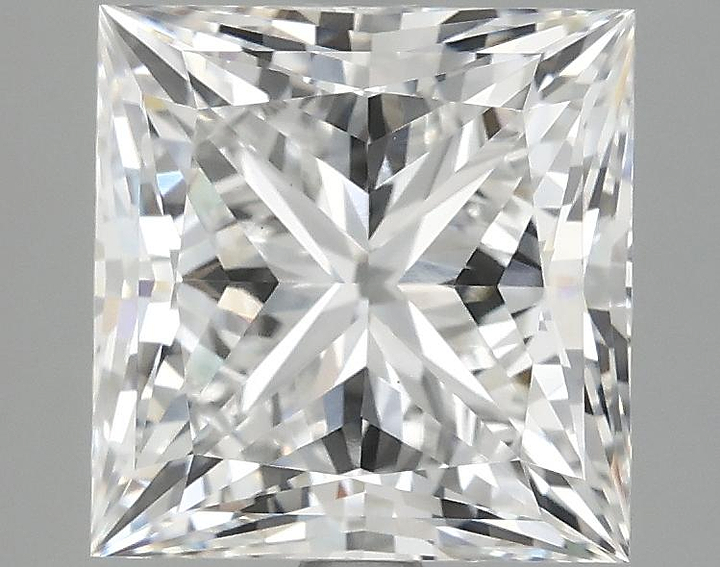3.86 Carat Princess Shaped Ideal Cut VVS2 IGI Certified Lab Grown Diamond