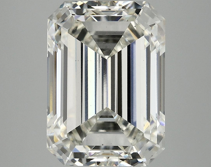 7.04 Carat Emerald Shaped Excellent Cut VS2 IGI Certified Lab Grown Diamond