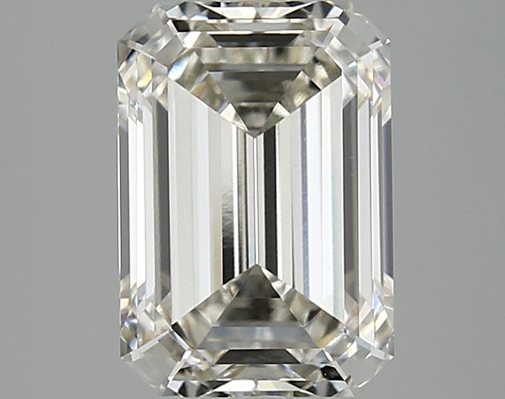 3.02 Carat Emerald Shaped Ideal Cut VVS2 IGI Certified Lab Grown Diamond