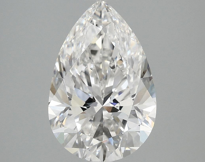 3.08 Carat Pear Shaped Excellent Cut VVS2 IGI Certified Lab Grown Diamond