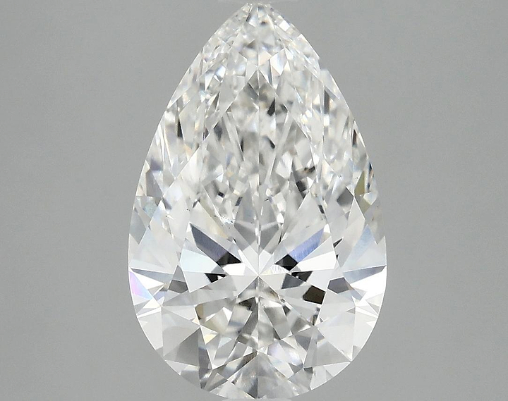 3.09 Carat Pear Shaped Ideal Cut VS2 IGI Certified Lab Grown Diamond