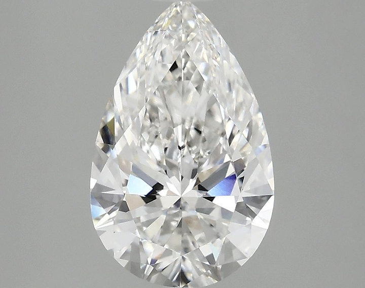 2.04 Carat Pear Shaped Ideal Cut VVS2 IGI Certified Lab Grown Diamond