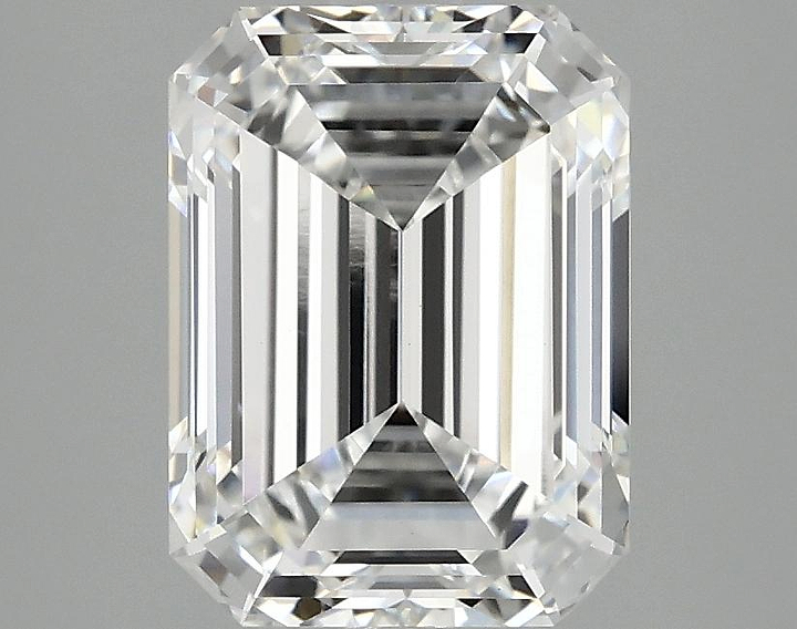 3.07 Carat Emerald Shaped Excellent Cut VVS2 IGI Certified Lab Grown Diamond
