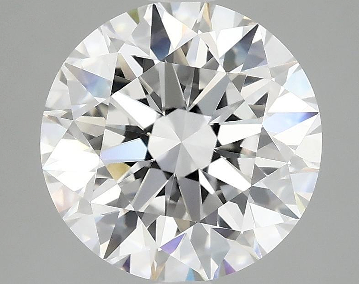3.08 Carat Round Shaped Excellent Cut VVS2 IGI Certified Lab Grown Diamond
