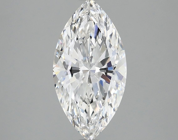 2.54 Carat Marquise Shaped Ideal Cut VVS2 IGI Certified Lab Grown Diamond