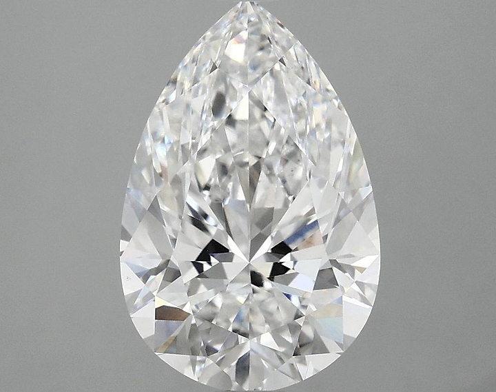 3.08 Carat Pear Shaped Excellent Cut VS1 IGI Certified Lab Grown Diamond