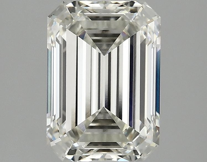 2.07 Carat Emerald Shaped Ideal Cut VVS2 IGI Certified Lab Grown Diamond