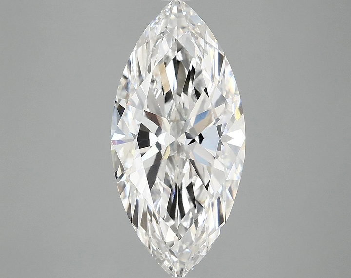 3.07 Carat Marquise Shaped Excellent Cut VVS2 IGI Certified Lab Grown Diamond