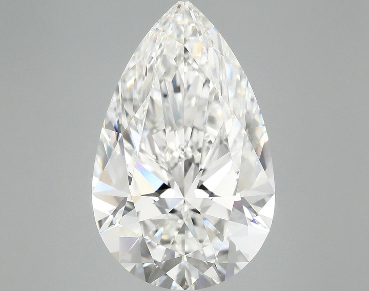 7.37 Carat Pear Shaped Ideal Cut VVS2 IGI Certified Lab Grown Diamond