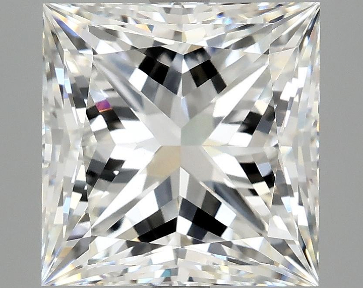 5.06 Carat Princess Shaped Ideal Cut VVS2 IGI Certified Lab Grown Diamond