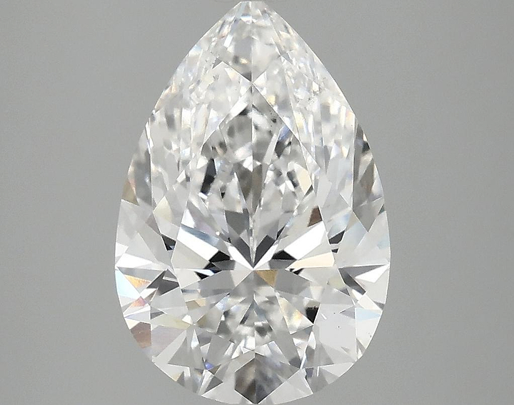 3.08 Carat Pear Shaped Excellent Cut VS2 IGI Certified Lab Grown Diamond