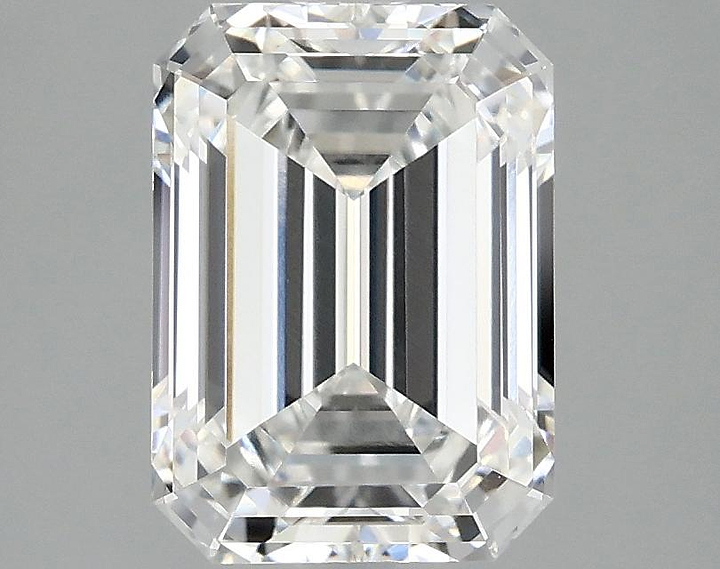 2.58 Carat Emerald Shaped Ideal Cut VVS2 IGI Certified Lab Grown Diamond