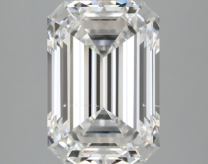 3.09 Carat Emerald Shaped Ideal Cut SI1 IGI Certified Lab Grown Diamond