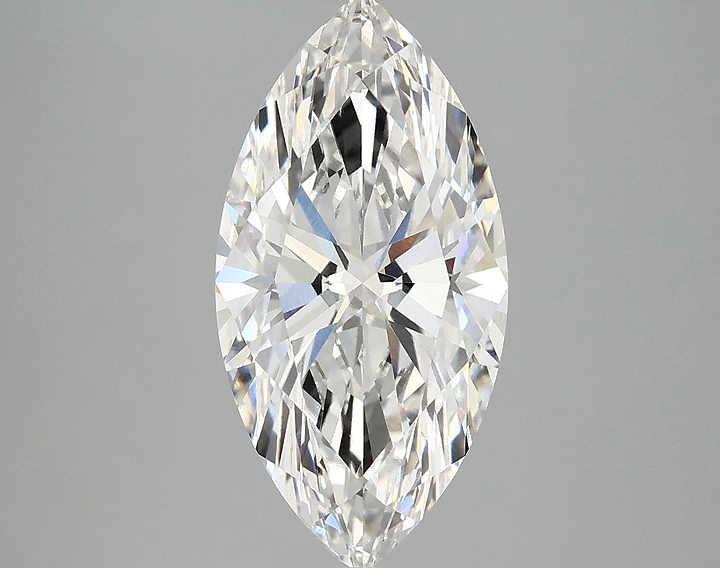 3.08 Carat Marquise Shaped Ideal Cut VVS2 IGI Certified Lab Grown Diamond