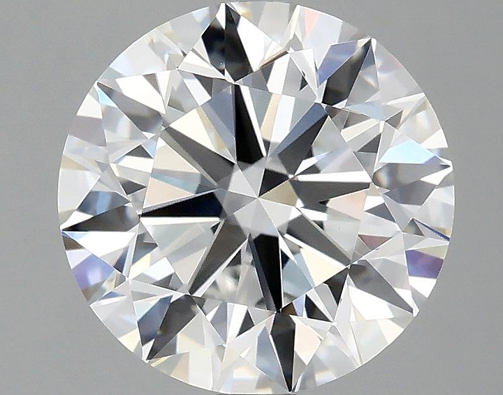 3.08 Carat Round Shaped Excellent Cut VVS2 IGI Certified Lab Grown Diamond