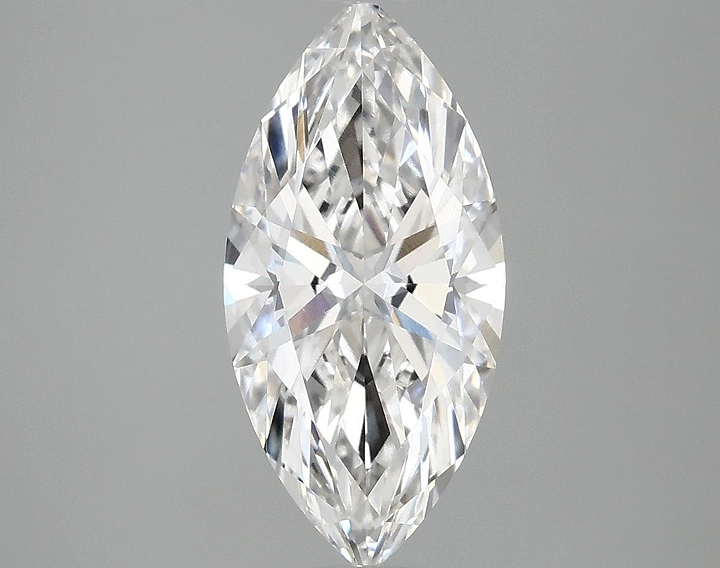 2.1 Carat Marquise Shaped Excellent Cut VVS2 IGI Certified Lab Grown Diamond