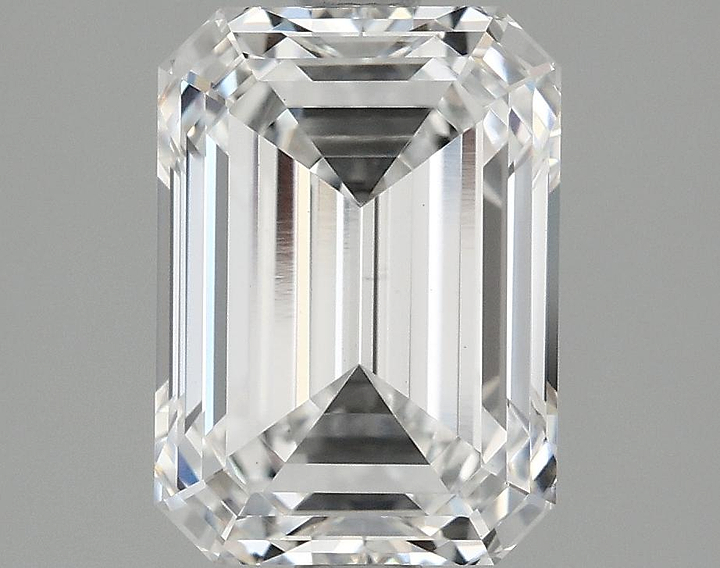 2.1 Carat Emerald Shaped Excellent Cut VVS2 IGI Certified Lab Grown Diamond