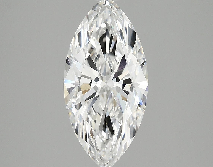 2.09 Carat Marquise Shaped Excellent Cut VVS2 IGI Certified Lab Grown Diamond