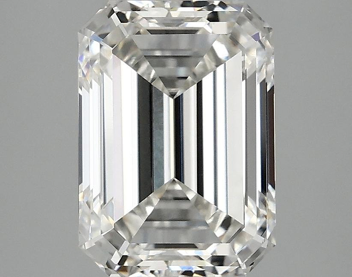3.02 Carat Emerald Shaped Ideal Cut VVS2 IGI Certified Lab Grown Diamond