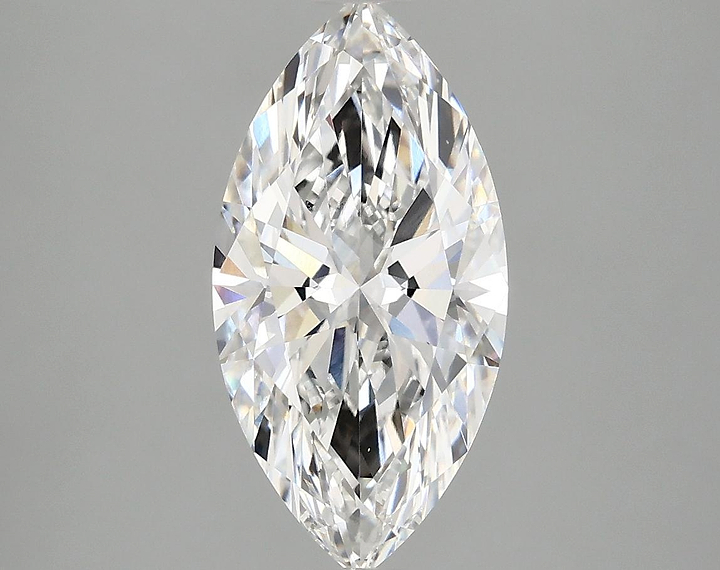 2.42 Carat Marquise Shaped Ideal Cut VVS2 IGI Certified Lab Grown Diamond
