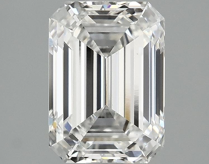 2.1 Carat Emerald Shaped Ideal Cut VS1 IGI Certified Lab Grown Diamond