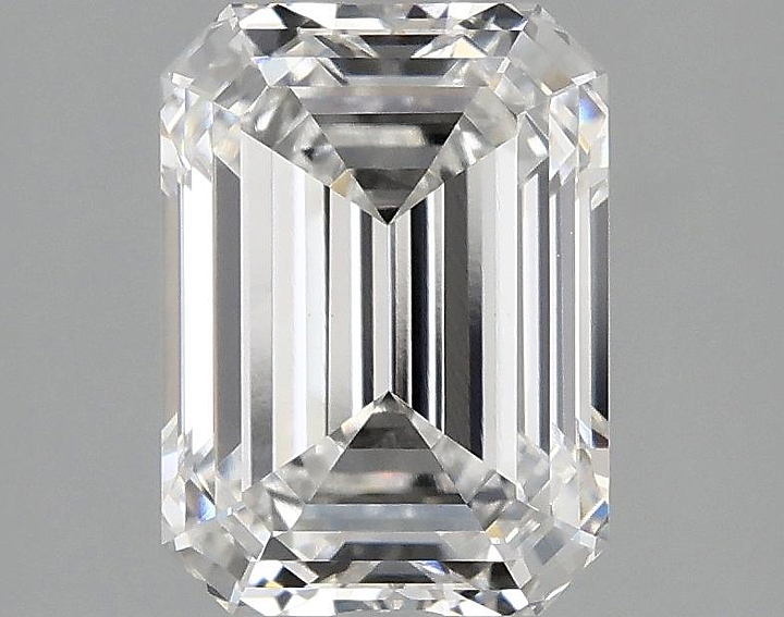 2.09 Carat Emerald Shaped Excellent Cut VVS2 IGI Certified Lab Grown Diamond