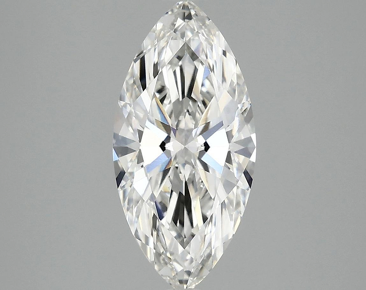 2.08 Carat Marquise Shaped Excellent Cut VVS2 IGI Certified Lab Grown Diamond