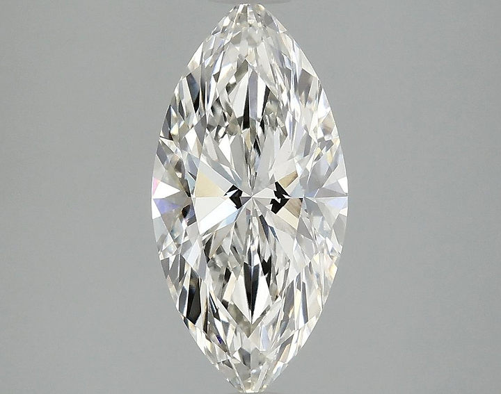 2.06 Carat Marquise Shaped Excellent Cut VVS2 IGI Certified Lab Grown Diamond