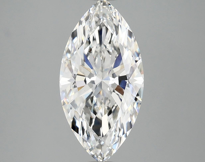 3.01 Carat Marquise Shaped Ideal Cut VVS2 IGI Certified Lab Grown Diamond