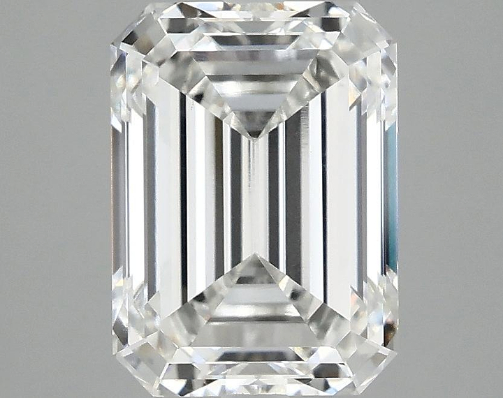 3.09 Carat Emerald Shaped Excellent Cut VS1 IGI Certified Lab Grown Diamond