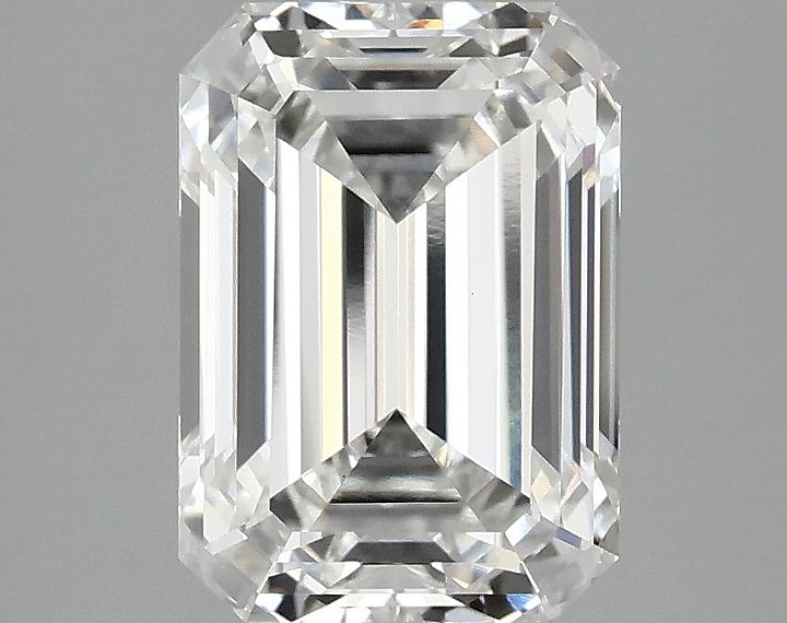 3.07 Carat Emerald Shaped Ideal Cut VVS2 IGI Certified Lab Grown Diamond