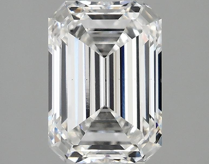 2.1 Carat Emerald Shaped Ideal Cut VS2 IGI Certified Lab Grown Diamond