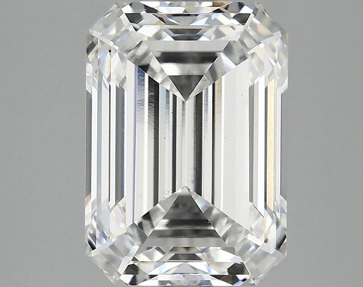 3.09 Carat Emerald Shaped Ideal Cut VS1 IGI Certified Lab Grown Diamond