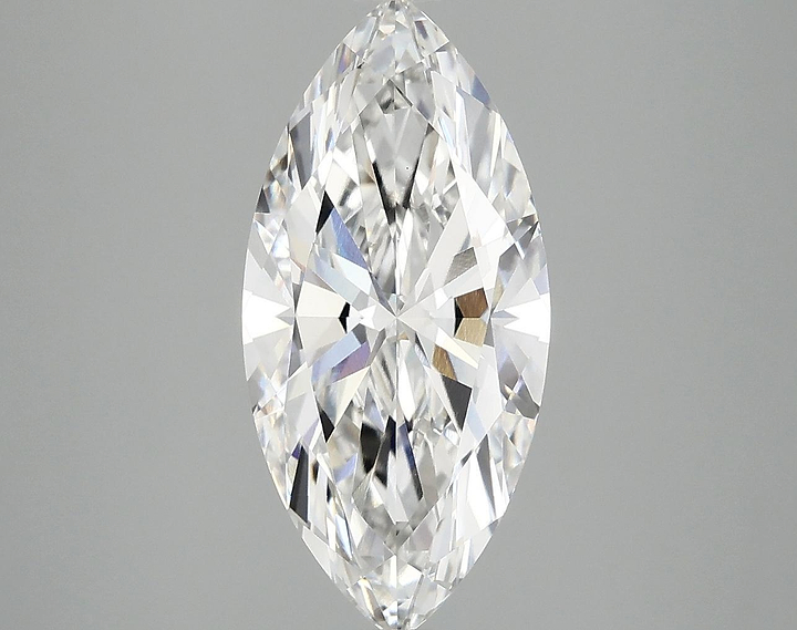 2.88 Carat Marquise Shaped Excellent Cut VVS2 IGI Certified Lab Grown Diamond
