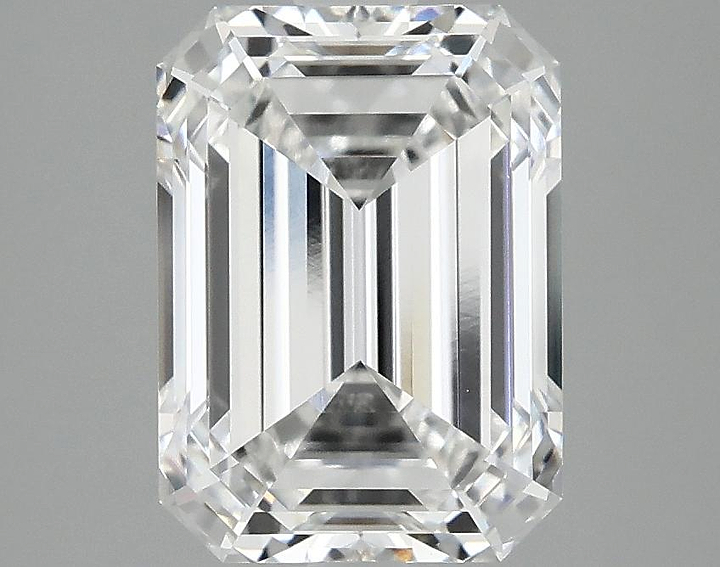 3.07 Carat Emerald Shaped Excellent Cut VVS2 IGI Certified Lab Grown Diamond
