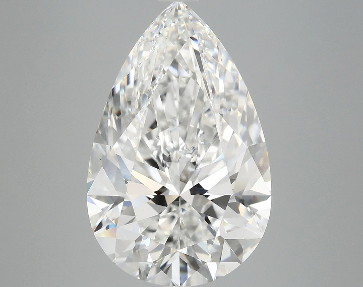7.23 Carat Pear Shaped Ideal Cut VVS2 IGI Certified Lab Grown Diamond