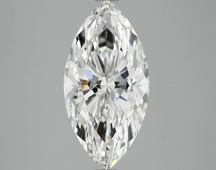 3.06 Carat Marquise Shaped Ideal Cut VVS2 IGI Certified Lab Grown Diamond