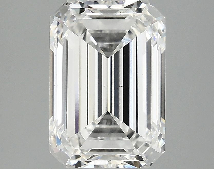 2.81 Carat Emerald Shaped Ideal Cut VS2 IGI Certified Lab Grown Diamond