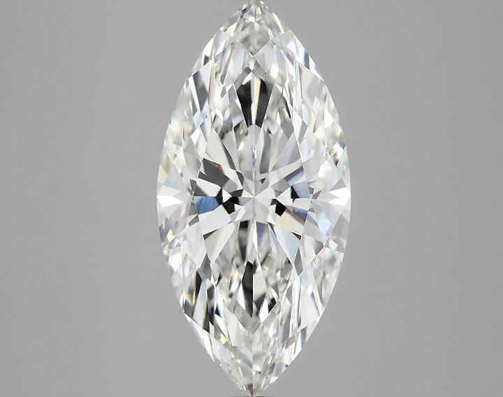 3.06 Carat Marquise Shaped Excellent Cut VVS2 IGI Certified Lab Grown Diamond