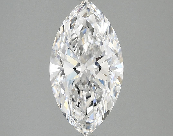2.08 Carat Marquise Shaped Excellent Cut VVS2 IGI Certified Lab Grown Diamond