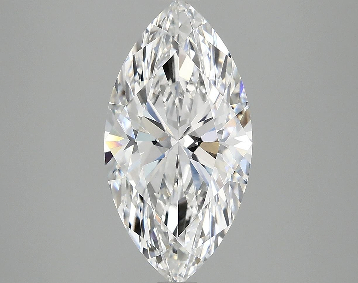 3.09 Carat Marquise Shaped Ideal Cut VVS2 IGI Certified Lab Grown Diamond