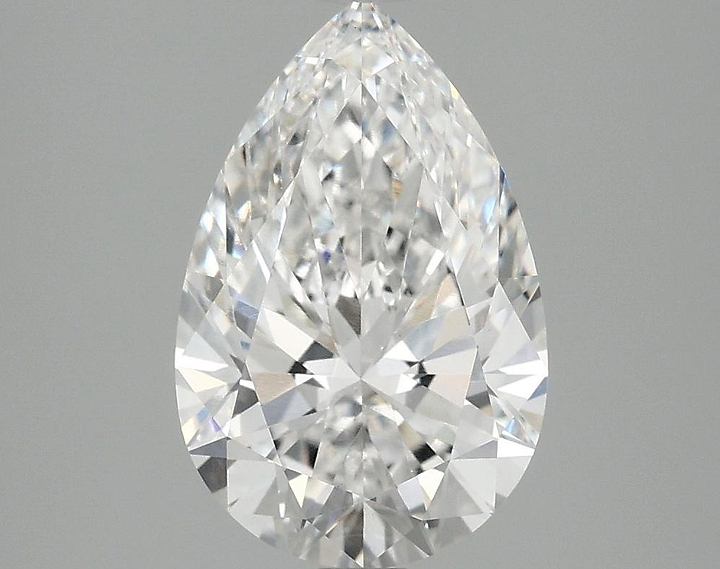 2.5 Carat Pear Shaped Excellent Cut VVS2 IGI Certified Lab Grown Diamond
