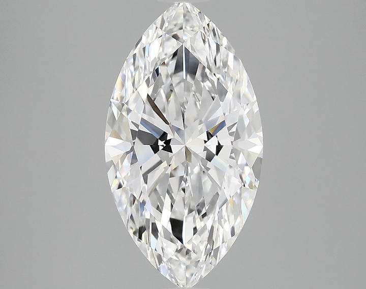3.06 Carat Marquise Shaped Excellent Cut VVS2 IGI Certified Lab Grown Diamond
