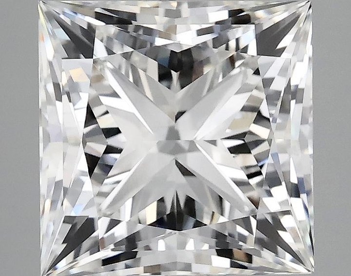 4.81 Carat Princess Shaped Ideal Cut VVS2 IGI Certified Lab Grown Diamond